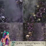 Gothic Spring CU Backgrounds