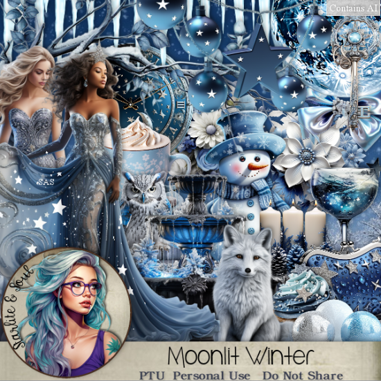 Moonlit Winter - Click Image to Close