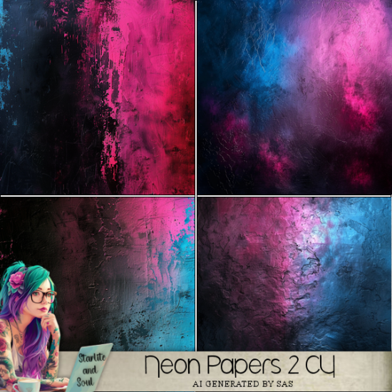 Neon Paper Pack 2 - Click Image to Close