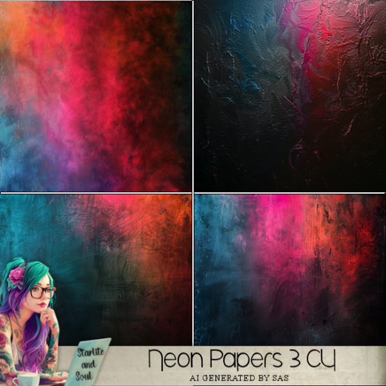 Neon Paper Pack 3 - Click Image to Close