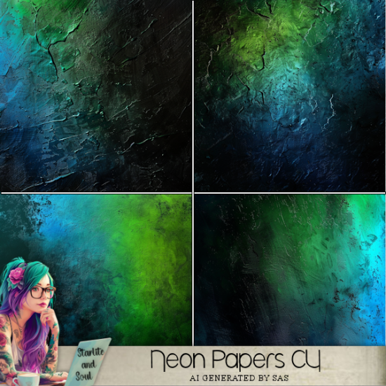 Neon Paper Pack 1 - Click Image to Close