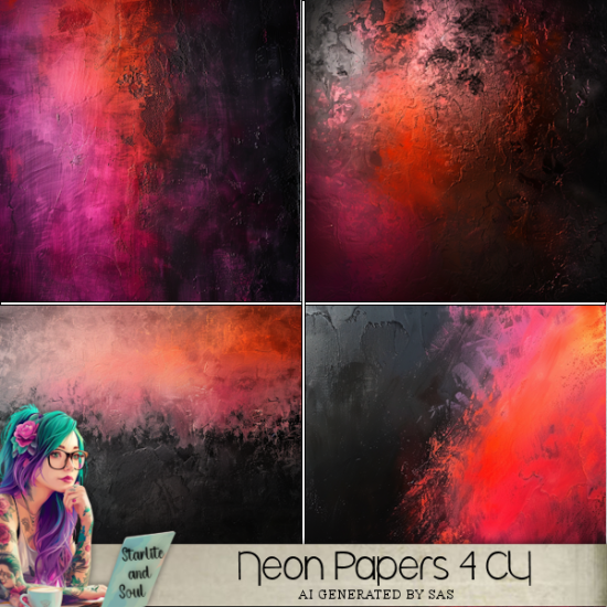 Neon Paper Pack 4 - Click Image to Close
